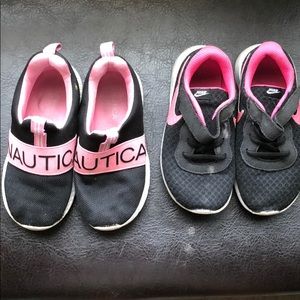 Two pairs of kids sneakers